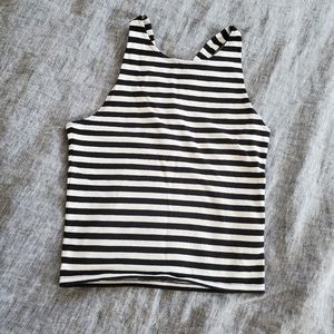 Abercrombie and Fitch S striped crop top
